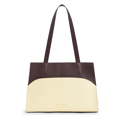 Image of Caprese Tarry Medium Tote Bag for Women | Fits Up to 16 Inch Laptop | Stylish, Durable, Multi-Compartment Design for Work, Travel, Shopping | Comfortable Straps Shoulder and Handheld Bag