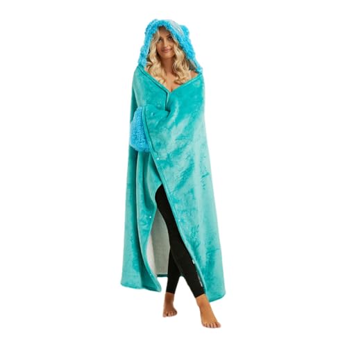 Cobertor com capuz de dinossauro, Cobertor de dinossauro com capuz vestível, Capa de flanela, Lounge