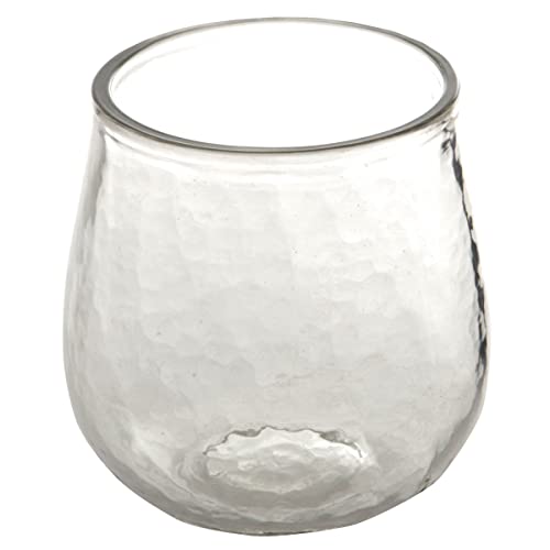 Set de 4 vasos cortos texturizados