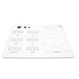Healifty Acryl Nagelkunstmatte aus Silikon Wasserfeste Trainingsmatte für Nageldesign Rutschfest und Abwaschbar Geeignet für Nagelstudios und Selbstgemacht Nailart Anwendungen