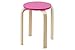 EMBA taburete de madera de abedul con un lacado acabado en una elección de color pastel – apilable muebles
