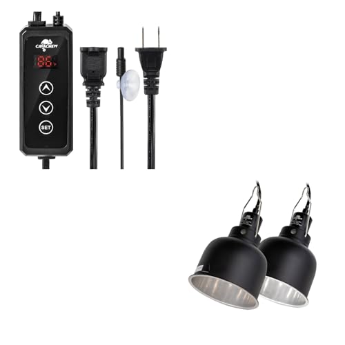Reptile Dimming Thermostat with 2 pack Dome Lamp Fixture - image 8