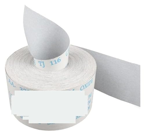 Rollo de papel de lija, bloques de lijado, rollo abrasivo de 1 m, tela esmeril de grano 120, 150, 180, 240, 320, 400, 600, óxido de aluminio, ancho de 100 mm, pulido de madera y metal(180grit)