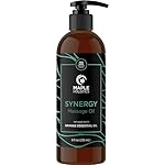 Aromatherapy Massage Oil for Massage Therapy - Refreshing Full Body Massage Oil for Sore Muscles for Pro or Home Use with Relaxing Sweet Almond Oil and Lavender Essential Oil - Non Greasy or Staining