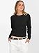 ANRABESS Women’s Long Sleeve Sweaters Cropped Crew Neck Business Casual Light Weight Sweater Tops Fall Fashion Clothes 2025 Black L