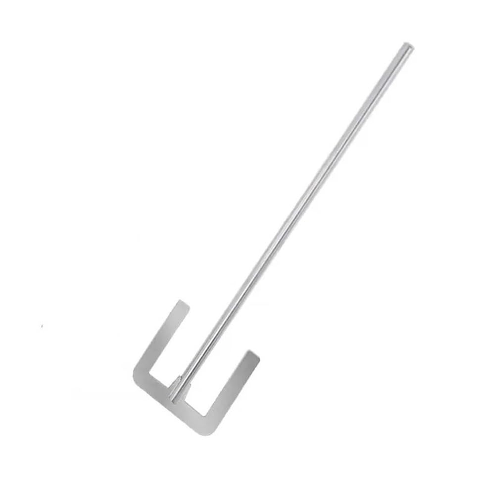 Lab Dispersion Paddle, Lab 304 SUS304 Stainless Steel Stirring Rod E-Type Blade Dispersion Paddle Multiple Sizes(70x8x350mm)