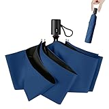 【JIS認証 UVカット率100% & 完全遮光】 日傘 超軽量 紫外線遮断 遮熱 UPF50+ 折り畳み日傘 暑さ対策 熱中症対策 日焼け防止 コンパクト 折りたたみ傘 ワンタッチ自動開閉 耐風撥水 晴雨兼用 携帯便利 レディース メンズ 男女兼用 収納ポーチ付き 母の日 父の日 ギフト (ネイビー, 超軽量タイプ)