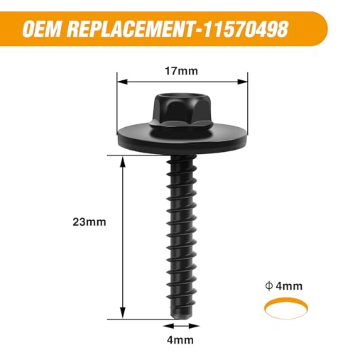 Image of GOOACC 20pcs Fender Liner Bumper Cover Splash Shield Wheelhouse Liner Bolt Screw for GM Chevrolet Camaro Colorado Cadillac Buick Cruze Corvette Equinox Silverado Malibu Traverse BMW 11570498