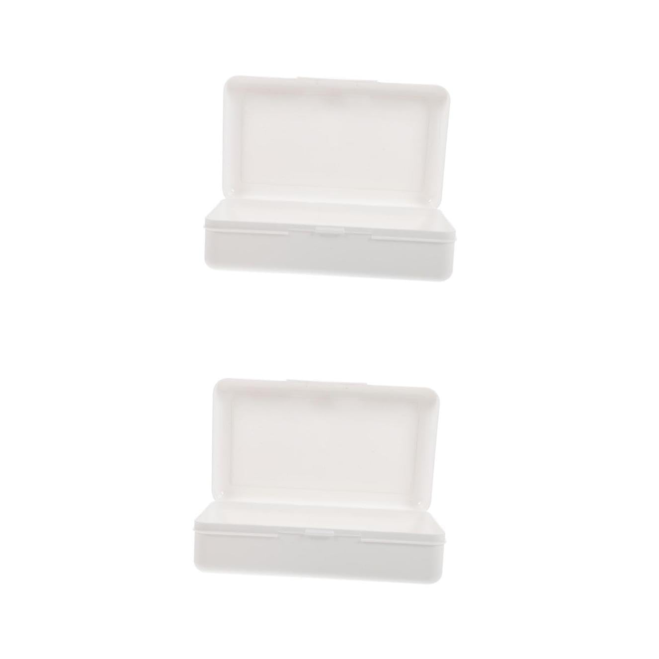 STOBOK Estuche De Plástico para Lápices 2 Unidades Estuche De Plástico para Bolígrafos Estuche Sencillo para Lápices Contenedor De Plástico para Lápices Soporte para Papelería