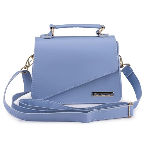 Bolsa Feminina Pequena Transversal Mini Bag Balada Festa Blogueirinha (Azul Bebe)