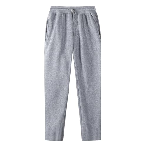 Boys Sweatpants Fleece Wide Leg Open Bottom Sweat Pants Elastic Waist Baggy Sweatpants Casual Athletic Joggers 3 Pack3