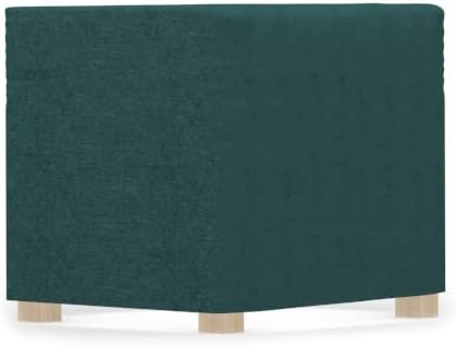 comfortly Footstool Slipcover Replacement Hand Made Compatible with PÄLLBO Footstool - Covers ONLY (Crown - Ocean Blue)