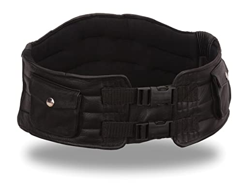 First Mfg Co - Kidney Belt - Leather - Black - 2X Large