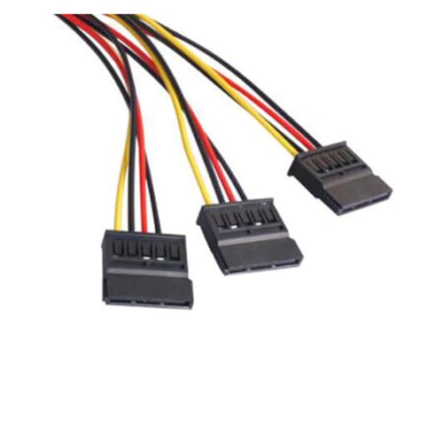 Cable adaptador SATA IDE 4Pin macho a 3 SATA hembra 20cm miniatura 6