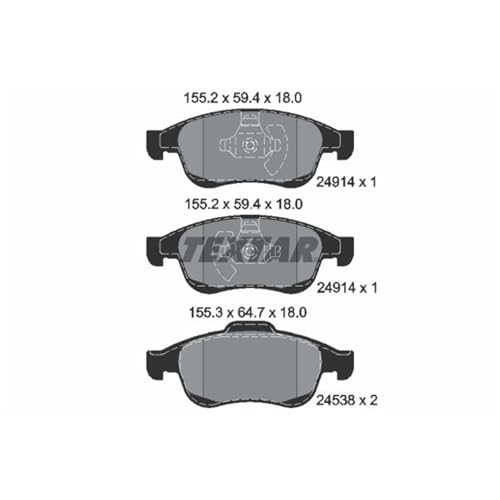 Kit Pastiglie Freno, Freno A Disco Textar 2491401 - 3