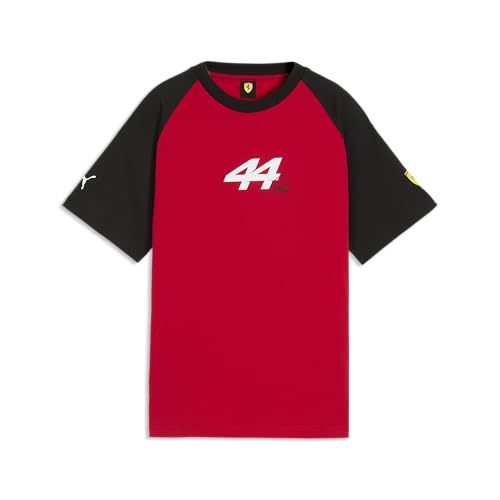 PUMA Scuderia Ferrari F1 Camiseta gráfica Infantil de Lewis Hamilton - Rojo - Talla: 128