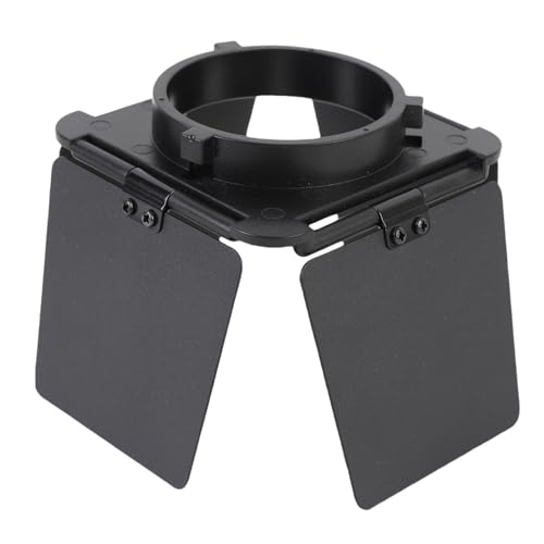 Image of Four Leaf Light Baffle for Bowens Small Mount, Aluminum Alloy Flash Light Baffle Compatible with Video Lights for Photography Videography