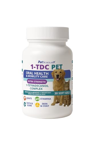 Pet Scholars 1-TDC Dental & Joint Health Softgel Supplement for Dogs & Cats (30 Soft Gels)