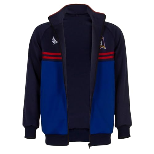 Lotrcosor Mens Football Coach Costume Lightweight Sports Training Suit Football Track Jacket, Blue, S