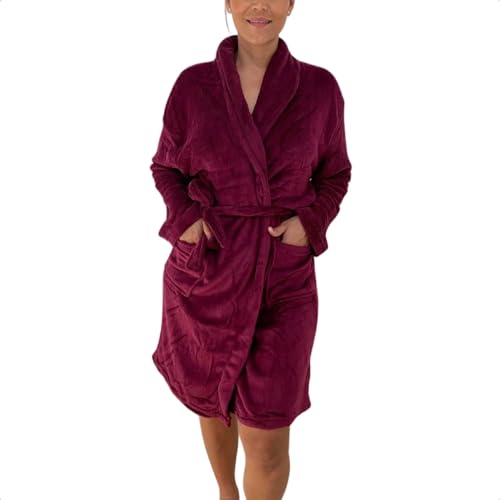 Roupão Microfibra Camesa Inverno Frio Unissex Cores Original (BR, Alfa, G, Regular, Regular, Roxo)