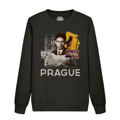 Sweatshirt Prague vintage enfant : finition haut de gamme et imprimé rétro Tchéquie