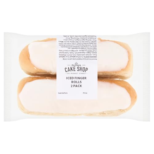 Morrisons Iced Finger Rolls 2pk