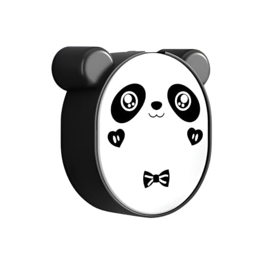 Image of Wall Mounted Panda Soap Holder with Drain Tray, Self Adhesive Soap Box Case, Flip-Top Soap Storage Container, Waterproof ABS Plastic Soap Dish for Bathroom, Kitchen & Wash Basin