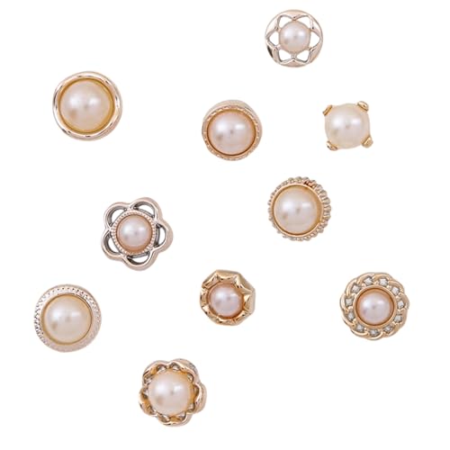 Modesty Pin - Homiladi 10-Piece White Safety Brooches Pins for Clothing Button Replacement Invisible Cover-Up Brooch Pins to Prevent Gaping on Shirts Blouses Bags and Hat Decorations