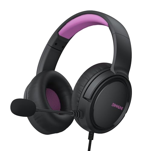 Image of BINNUNE Gaming Headset with Mic for PS4 PS5 Xbox Series X|S Xbox 1 PC NS, Wired Gaming Headphones with Microphone for PS 4|5 Xbox1