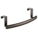 mDesign Steel Over Door Curved Towel Bar Storage, Hanger for Cabinet or Cupboard, Holder Rack for Kitchen, Bathroom - Holds Hand/Dish Towels, Washcloths - Spira Collection - 2 Pack - Bronze