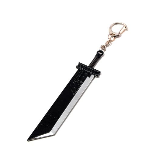 SONGCHANGJEWELRY FF7 Remake Buster Sword Keychain - Game Cloud's Weapon Merch - Gifts for Women Man Fans