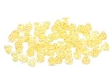 Lot de 60 perles en forme de cloche, cristal jaune brillant entièrement revêtu (00030-14483), verre, République tchèque (4 x 6 mm)