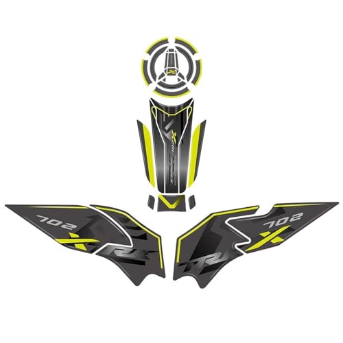 Tampon de réservoir Benelli TRK 702X antidérapant X-1 - Protection latérale de moto titane