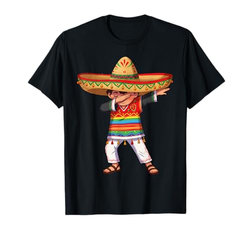 Poncho messicano ragazzo Cinco De Mayo Fiesta 2025 Maglietta