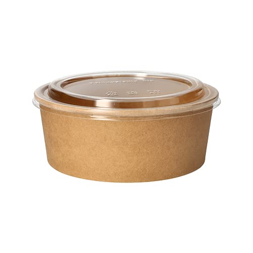 PAPSTAR 300 coperchi per insalatiera to Go, in PET rotondo, Ø 15 cm, 2 cm, trasparente