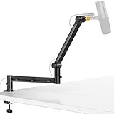 AA AUDIO ACCESSORY マイクアーム ロープロファイル 重いマイク対応設計 マイク アーム 最大耐荷重3kg ギア機構により下垂を防ぐ Shure SM7B/SM7dB/MV7+ Blue Yeti HyperX コンデンサーマイク用 ダイナミックマイク用 金属製 360度角度調節 ケーブル収納 実況 配信 収録