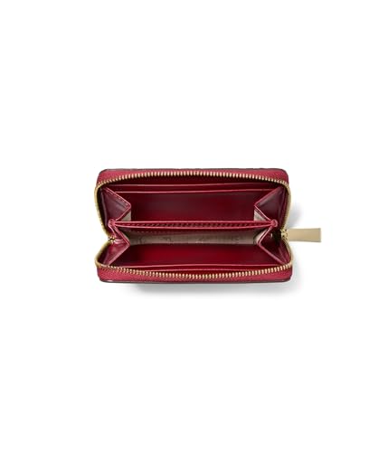 Image of Michael Kors Womens, Jet Set Small Zip Around Card Case, Deep Red, One Size