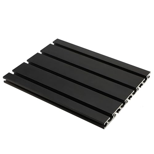 GTPBAO 15180 Anodized Aluminum Profile Extrusion 15x180mm Linear Rail Workbench 2.4mm Wall Thick Industrial Guide DIY Frame Extruded Rail(Black,300mm)