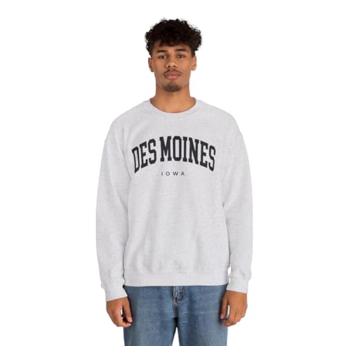 Des Moines Iowa Adult Unisex Crewneck Sweatshirt3