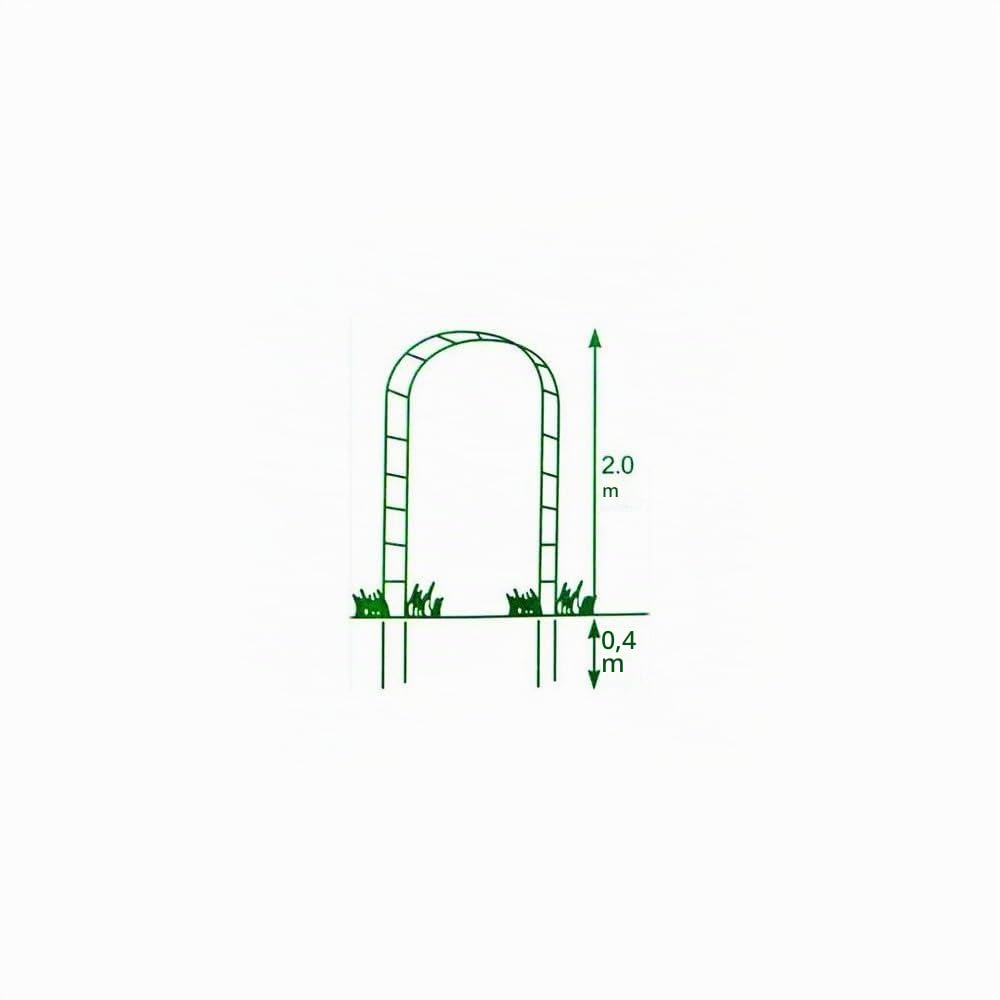 Lot de 3 Arches de Jardin métallique pour Plantes grimpantes - Arceau rosiers grimpants - Résistant aux intempéries