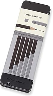 Moleskine Graphite Drawing Pencil Set (5 Graded Pencils)