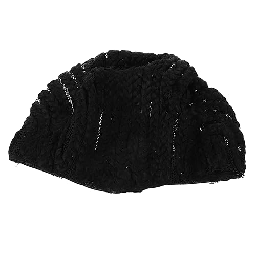 Gogogmee Elastic Sew Dome Cornrow Wig Cap Wig Cap for Braiding Wig Making Caps Soft Comfortable Black Wig Cap