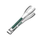 Huakai cooking tongs,kitchen tongs- Stainless Steel Metal, Long, Heavy-Duty, and Ergonomic - Perfect for kitchen, Stainless steel tongs, kitchen gadgets,dishwasher safe 7-inch(silicone handle, small)
