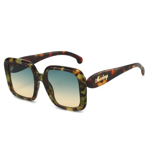Lunettes de soleil rétro avec verres dégradés et filtre UV400 anti-éblouissement