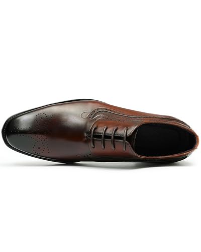 Men's Dress Shoes - Minimalist Cap Toe Oxford in Genuine Leather | Sleek Dress Shoes for Business 961102