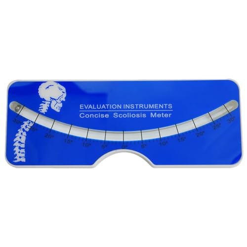 Righello di misurazione della scoliosi, strumento di misurazione riutilizzabile facile da usare, misuratore di prova preciso da 0 a 30 gradi, misuratore di prova della scoliosi portatile per adulti e