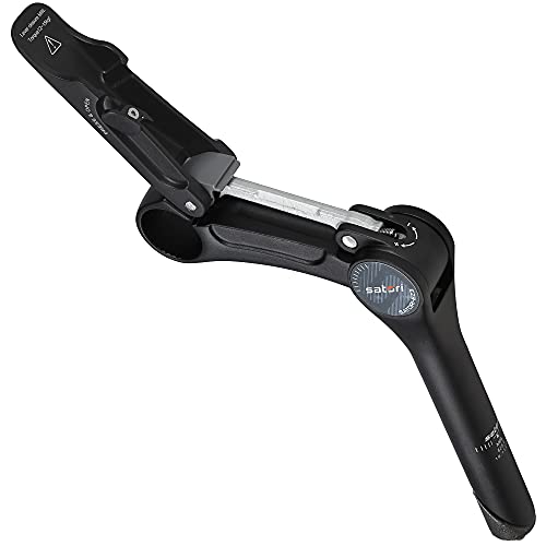 Satori Ez3 Quill Bike Bicycle Riser Extension Tool-Less 0-80 Degree Adjustable Stem 31.8Mm X 110Mm For 1-1/8" / 28.6Mm Threaded Fork #TOP2