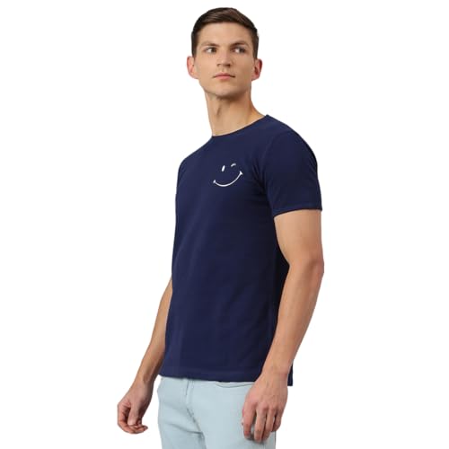Image of Thomas Scott Men's | Solid | Half Sleeve | Slim Fit | 100% Cotton | Round Neck | Casual Tshirt
