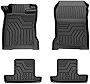 Mixsuper Floor Mats Compatible with 2022-2023 Toyota GR86 All Weather Floor Liners 1st & 2nd Row Mat Liner Set Black