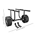rockible Universal Kayak Cart Dolly Carrier Boat Trolley Simple Assembly 450lb Weight Capacity Rubber Wheels with Straps